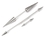 Painful Pleasures MAKE-RES100-16mm_RES123 14g 5/8&quot; Double Spike Straight Barbell with 4mm x 8mm Spikes
