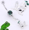 Painful Pleasures MN0849 14g 7/16&quot; Single Gem with Hanging Frog Belly Button Ring