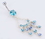 Painful Pleasures MN0982 14g 7/16&quot; Beautiful Chandelier Belly Button Ring