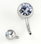 Painful Pleasures MN1094 14g Internal 7/16'' Double Jeweled Steel Belly Button Ring