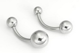 Painful Pleasures MN1112 14g 7/16'' Steel Ball Belly Button Ring