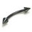 Painful Pleasures MN1134-16gbk-bent-cone 16g BlackOut Bent Barbell with Cone Spikes