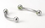 Painful Pleasures MN1148-16g90gem 16G 3/8&quot; Micro Bent Barbell with 90 Degree Gem Balls