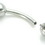 Painful Pleasures MN1165 14g Bent Barbell Internally Threaded Stainless Steel