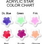 Painful Pleasures MN1341-deal10 14g 7/16&quot; Acrylic Star &amp; Heart Belly Ring Mix - Price Per 10
