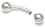 Painful Pleasures MN1354 6g Bent Barbell - Internally Threaded &amp; Stainless Steel