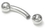 Painful Pleasures MN1355 4g Bent Barbell Internally Threaded Stainless Steel - 5/16&quot; up to 1-1/2&quot;