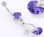 Painful Pleasures MN1421 14g 7/16&quot; Prong Set Gem with Jewel Encrusted Heart Body Jewelry