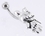 Painful Pleasures MN1431 14g 7/16'' Zombie Bunny Belly Button Ring