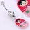 Painful Pleasures MN1437 14g 7/16&quot; RUSSIAN NESTING DOLL Belly Button Ring