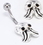 Painful Pleasures MN1525 14g 7/16&quot; ZOIDBERG Navel Belly Button Jewelry