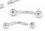 Painful Pleasures MN1545 14g E-Z Piercing Bent Barbell One-Step-Down-Threaded