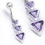 Painful Pleasures MN1563 14g 3/8&quot; Sterling Silver TRIANGLES Belly Piercing Jewelry