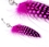 Painful Pleasures MN1604 14g 7/16&quot; PINK POKE a DOT WHITE Feather Belly Button Jewelry
