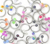 Painful Pleasures MN1615-deal10 16g Mixed Acrylic Twisters - Price Per 10
