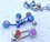 Painful Pleasures MN1699-anod 14g Internal 1/2'' Double Opal Titanium Belly Button Ring