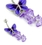 Painful Pleasures MN1740 Butterfly Purple Dangle Navel Jewelry on a  14g 3/8&quot; Shaft
