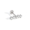 Painful Pleasures MN1796 16g Stainless Steel Ear Jewelry with Crystal Linear Charm - Price Per 1