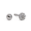 Painful Pleasures MN1803 16g Stainless Steel Ear Jewelry with Crystal-Petaled 5mm Flower - Price Per 1