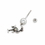Painful Pleasures MN1903 14g 3/8" Vintage Flamingo Dangle Belly Button Ring
