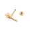 Painful Pleasures MN1906 16g 5/16" PVD Gold African Giraffe Straight Barbell - Price Per 1