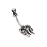 Painful Pleasures MN1936 14g 3/8" Poseidon's Trident Belly Button Ring