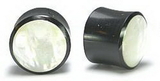 Elementals Organics ORG014 PEARL SHELL Plug Natural Horn Organic Body Jewelry 2g - 1 1/4" - Price Per 1
