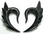 Elementals Organics ORG049 HUMMING BIRD Natural Horn Earrings Organic Body Jewelry - Price Per 1