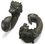 Elementals Organics ORG070 Detailed Dragon Hanger Black Wood Organic Body Jewelry 6mm - 1/2&quot; - Price Per 1