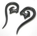 Elementals Organics ORG084 CYGNUS Horn Spiral Hanger Earrings Body Jewelry 10g - 4g - Price Per 1