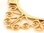 Elementals Organics ORG1000-pair 18g GOLD PLATED Indonesia Misha Style Earrings - Price Per 2