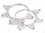 Elementals ORG1003-pair 18g SILVER Indonesia BENTLER Style Earrings - Price Per 2