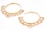 Elementals Organics ORG1015-pair 12g GOLD PLATED Indonesia SYIA Style Earrings - Price Per 2