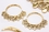 Elementals ORG1025-pair 14g - 4g Bronze Indonesian ISTAS Hoop Earrings - Price Per 2