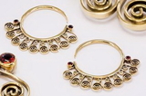 Elementals ORG1026-pair 14g - 4g Bronze Indonesian EYOTA Hoop Earrings - Price Per 2