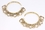 Elementals ORG1027-pair 14g - 4g Bronze Indonesian OTA Hoop Earrings - Price Per 2