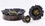 Elementals Organics ORG1073 BLACK Flower Painted Leather Double Flare Horn Plug 8mm - 50mm - Price Per 1