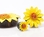 Elementals Organics ORG1075 YELLOW Flower Painted Leather Double Flare Horn Plug 8mm - 50mm - Price Per 1