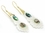 Elementals ORG1099-pair Aadi Bone Earrings with Abalone Shell Inlay Gold Plated French Hook Posts -  Price Per 2