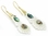 Elementals ORG1099-pair Aadi Bone Earrings with Abalone Shell Inlay Gold Plated French Hook Posts -  Price Per 2