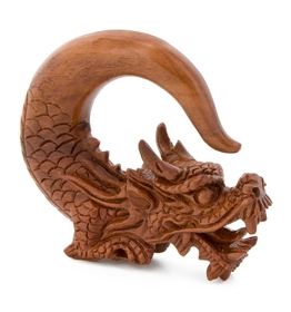 Elementals Organics ORG1152 Ancient Protector Dragon Saba Wood Hanger - Price Per 1