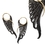 Elementals Organics ORG1199-pair Dark Angel Wing Carved Horn and Bronze Earrings - 12g - Price Per 2