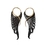 Elementals Organics ORG1199-pair Dark Angel Wing Carved Horn and Bronze Earrings - 12g - Price Per 2