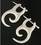 Elementals Organics ORG135-pair 1/2 Spiral Bone Pick Earrings - Stirrups Natural Body Jewelry - Price Per 2