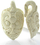 Elementals Organics ORG1500-pair Walrus Bone Tribal Mask Ear Weights Natural Body Jewelry - Price Per 2
