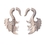 Elementals Organics ORG1622 Tamarind Wood Swan Wing Cheater Earring - Price Per 1