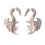 Elementals Organics ORG1622 Tamarind Wood Swan Wing Cheater Earring - Price Per 1