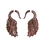 Elementals Organics ORG1626 Sono Wood Falcon Wing Cheater Earring - Price Per 1
