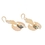 Elementals Organics ORG1634-pair Golden Swan Mother of Pearl Abalone Earrings - 1mm-3mm - Price Per 2