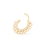 Elementals Organics ORG1649 16g Gold Plated Septum Clicker with Pressed Lace Beading and Jewels